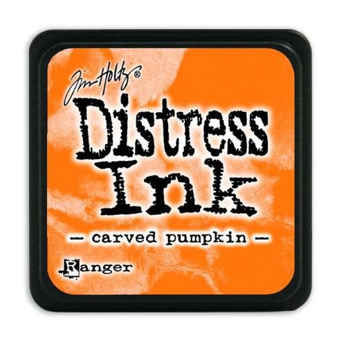 Distress ink mini pad - carved pumpkin