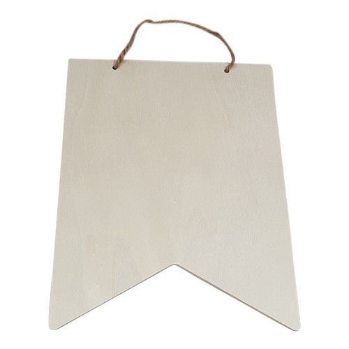 Houten vlag rechthoek triplex 25,3cm x 20,3cm x 0,5cm