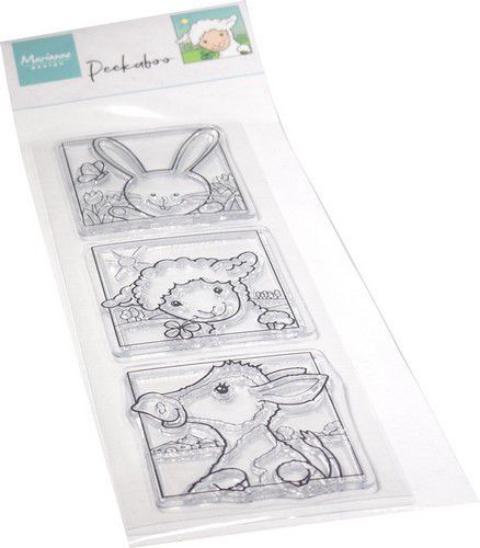 Marianne D Clear Stamp Hetty‘s Peek-a-boo Lente dieren