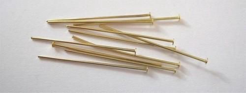 Kettelstiften headpin goud 32mm