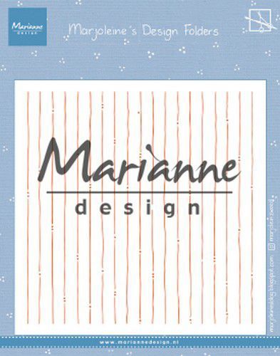 Marianne D embossing folder Marjoleine&#39;s stripes