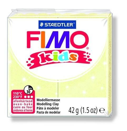 Fimo kids boetseerklei 42g licht geel 8030-106