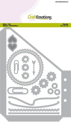 CraftEmotions Die - Planner Pocket B essentials S-1 For card