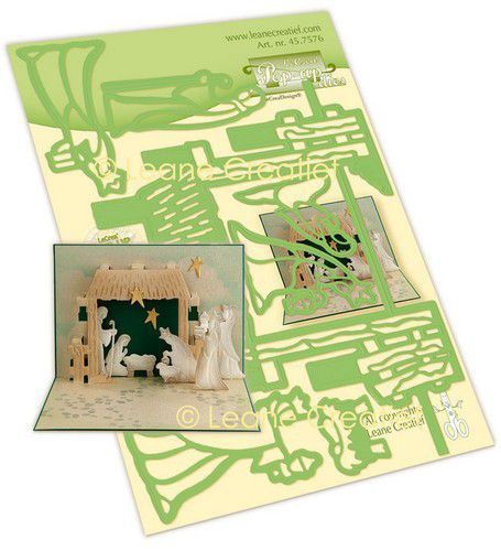LeCrea - Lea’bilitie® Kerststal Pop-Up snij en embossing mal