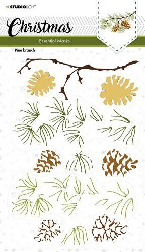 Christmas essential masks Pine branch
