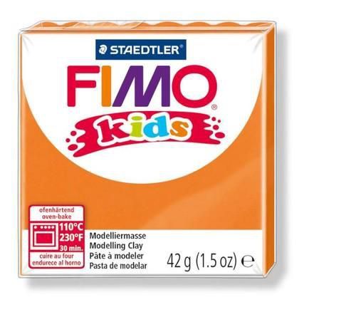 Fimo kids boetseerklei 42g oranje 8030-4