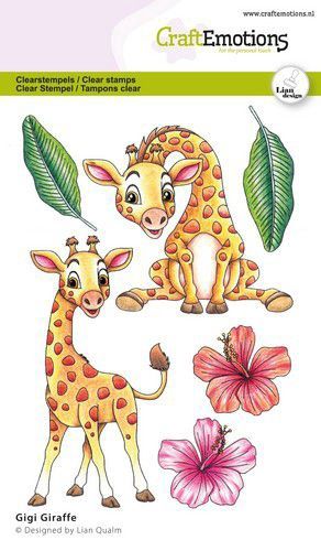 CraftEmotions clearstamps A6 Gigi- Giraffe