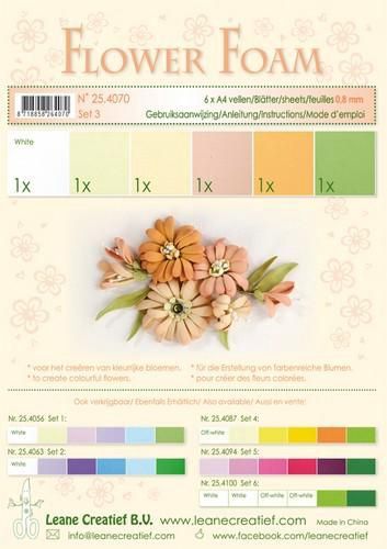Flower foam set 3