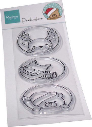 Clear stamp Peek a boo Winterdieren