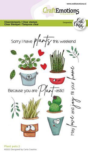Clearstamps a6 - Plant pots 2