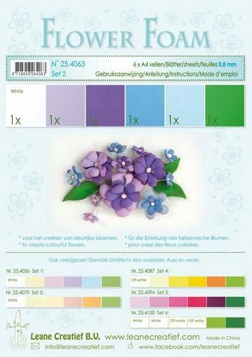 Flower foam set 2
