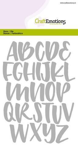 Stans alfabet handlettering hoofdletters