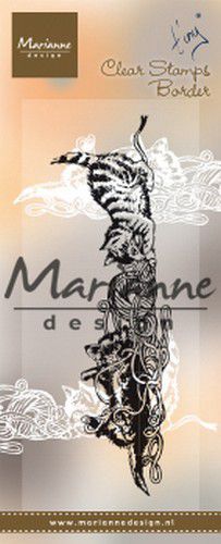Marianne D clear stamp Tiny&#39;s border kittens