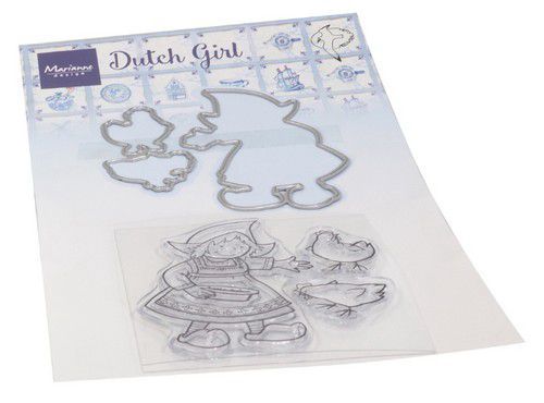 Marianne D clear stamp &amp; dies Hetty&#39;s Hollandse boerin