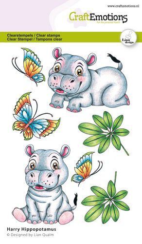 CraftEmotions clearstamps A6 Harry- Nijlpaard