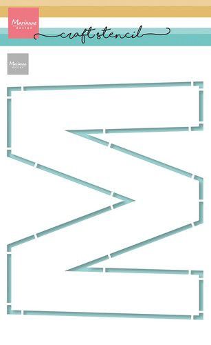 Mask Stencil - M-Letter