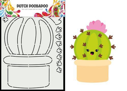 DDBD Card Art Built up Cactus 1 A5