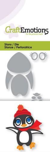 CraftEmotions Die - pinguin 3D Card