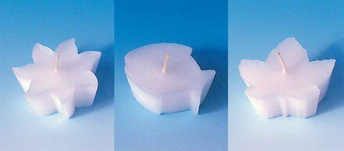 CraftEmotions Gietmal drijfkaars combi zon/vis/esdoornblad Shapes 20x50mm