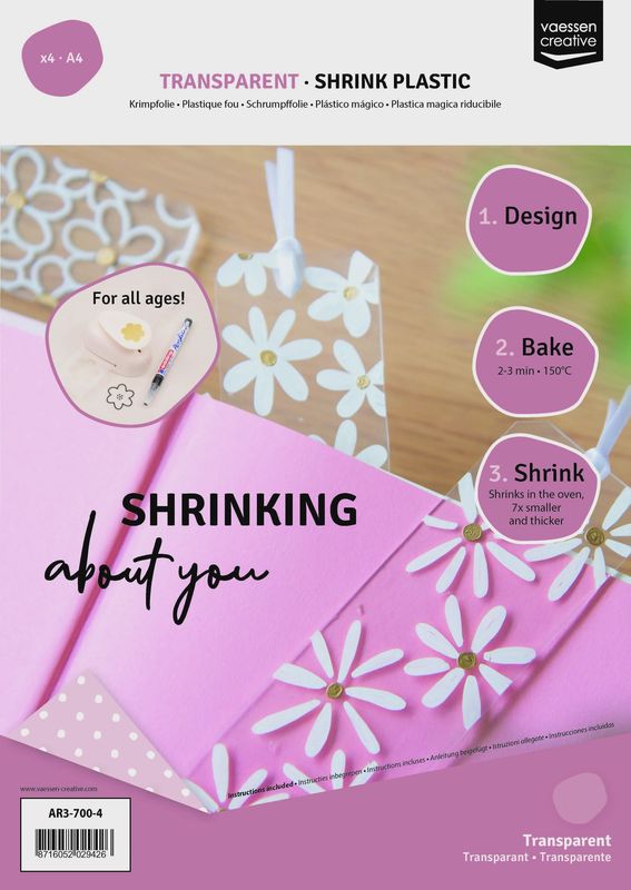 Shrink plastic A4  4x