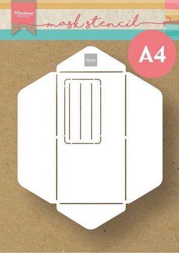 Marianne D craft stencil mini slimline envelop