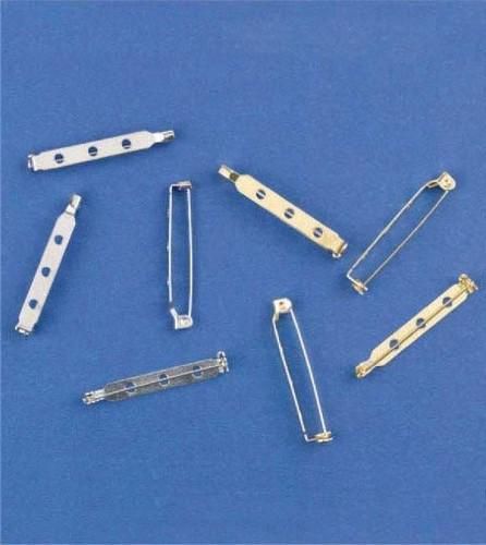 Brochespelden zilverkleur 38 mm 4 ST