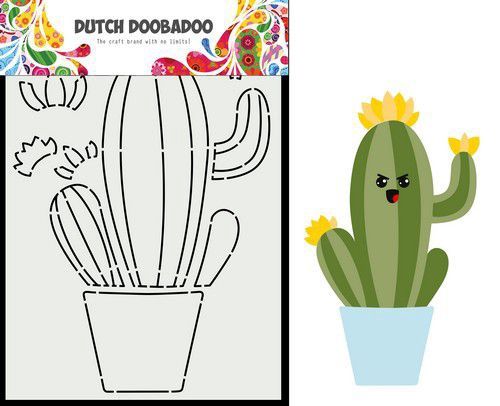 DDBD Card Art Built up Cactus 2 A5