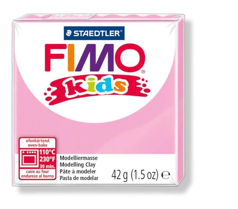 Fimo kids boetseerklei 42g licht rose 8030-206