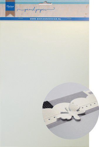 Marianne D Decoratie Soft Pearl papier 5vl - White