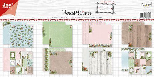 Papierset Forest Winter 8vel