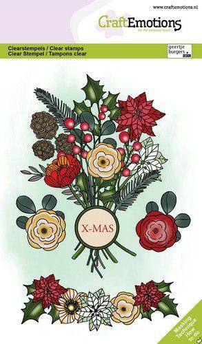 Clearstamps A6 - Boeket en seal kerst GB Dimensional stamp (08-23)