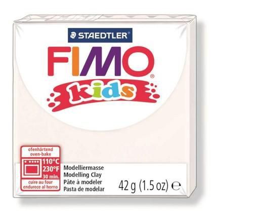 Fimo kids boetseerklei 42g wit 8030-0