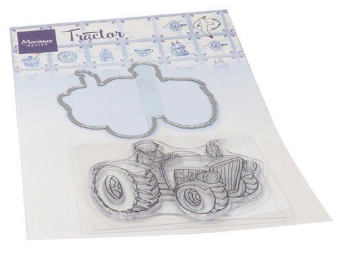 Marianne D clear stamp &amp; stans Hetty&#39;s tractor