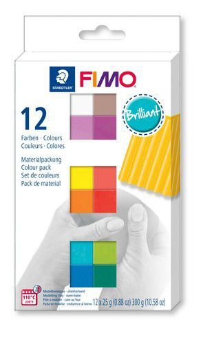 Fimo soft colour pack 12 brilliant colours