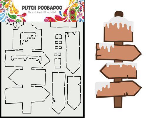 Dutch Doobadoo Card Art Winter sign
