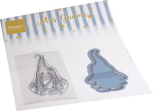 Marianne D Clear Stamp &amp; Dies set Mrs Gnome