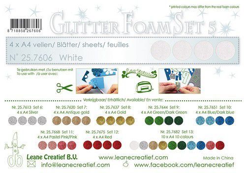 LeCrea Glitter foam wit