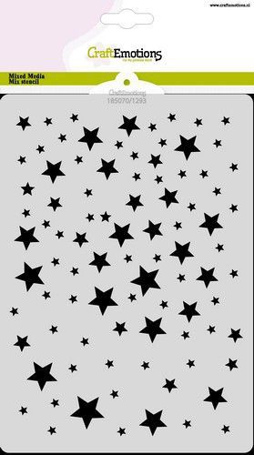 CraftEmotions Mask stencil Sterren