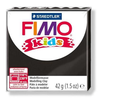 Fimo kids boetseerklei 42g zwart 8030-9