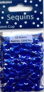 Pailletten blauw