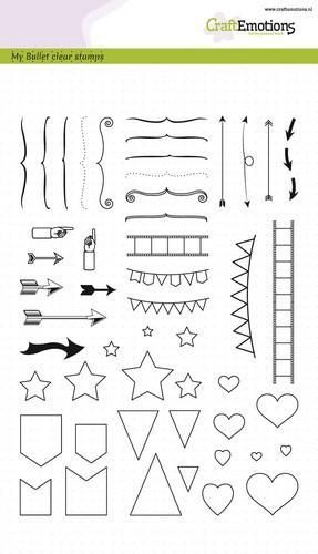 CraftEmotions clearstamps bullet journal