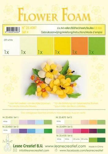 Flower foam set 4
