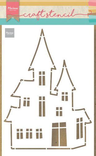 Marianne D craftstencil spookhuis PS8075