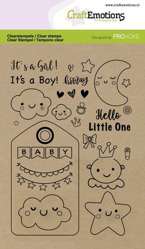 CraftEmotions clearstamps A6 - Baby (Eng) Provoke
