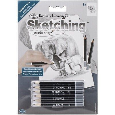 Sketching - Elephant &amp; baby