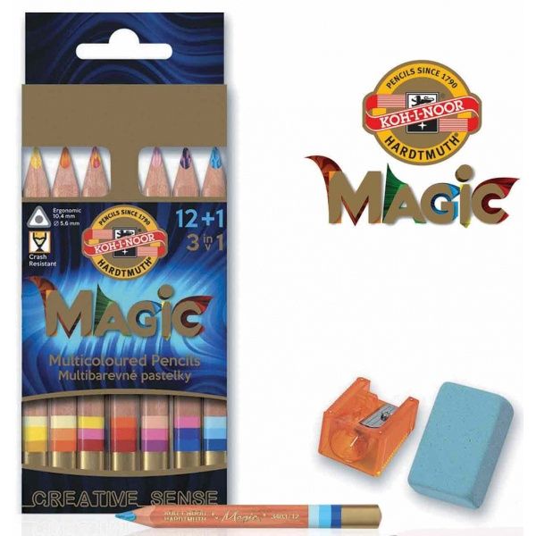 Magic potlood set 12+1