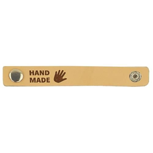 Leren label &quot;HandMade&quot;