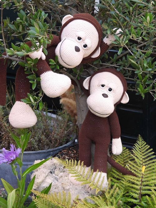 XXL funny monkey basic browny