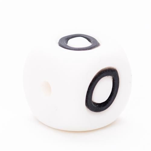 Siliconen letterkralen 12 mm  O