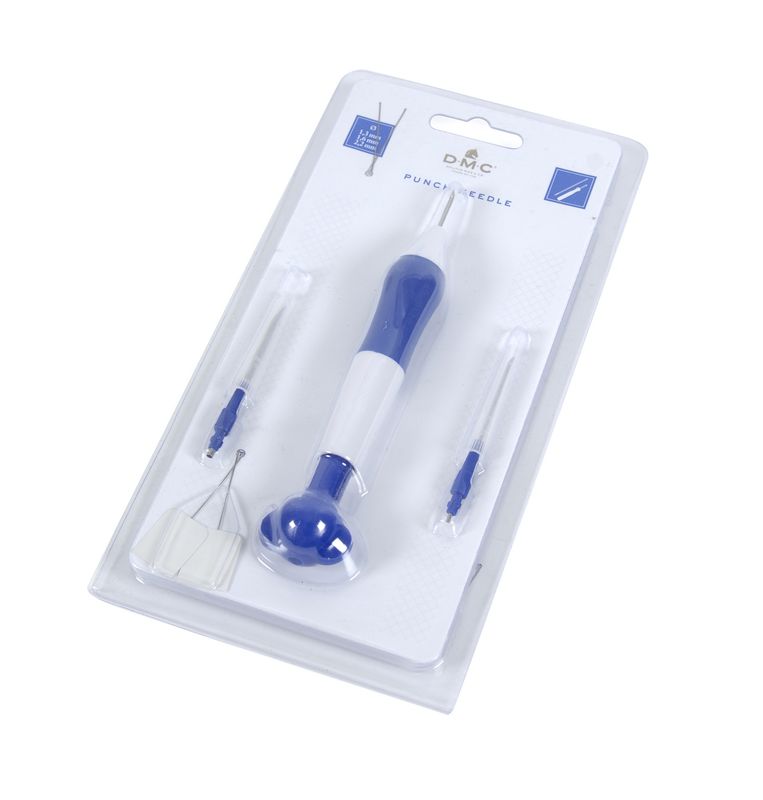 Punchnaald tool met 3 naalden + 2 naaldinrijgers